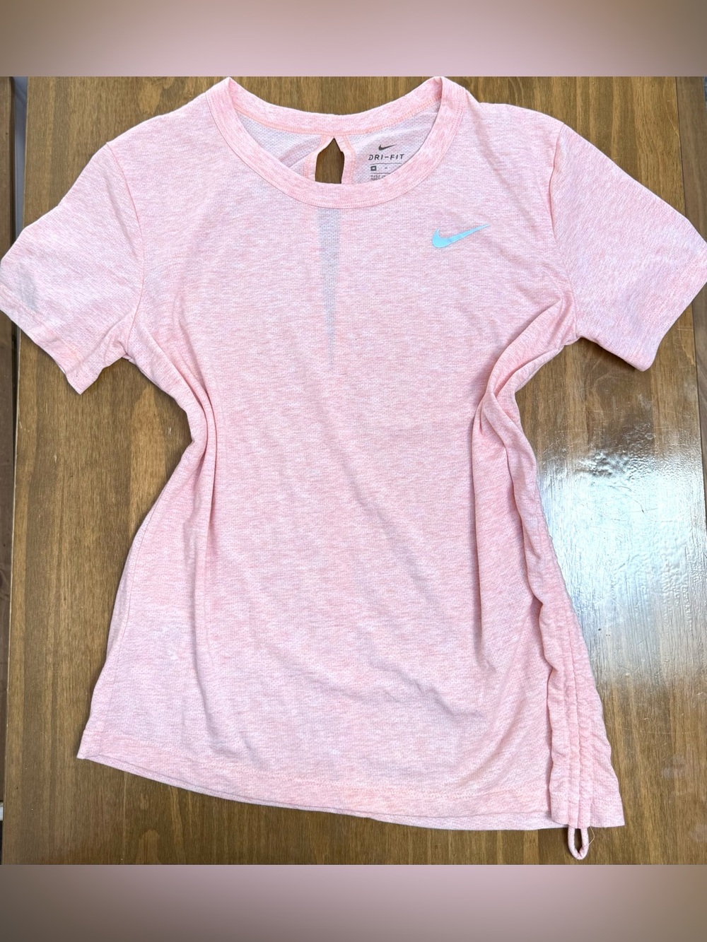 Nike Pink Heather Women's Short Sleeve Athletic Tee Size Medium